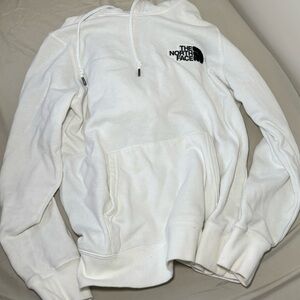The north face white hoodie